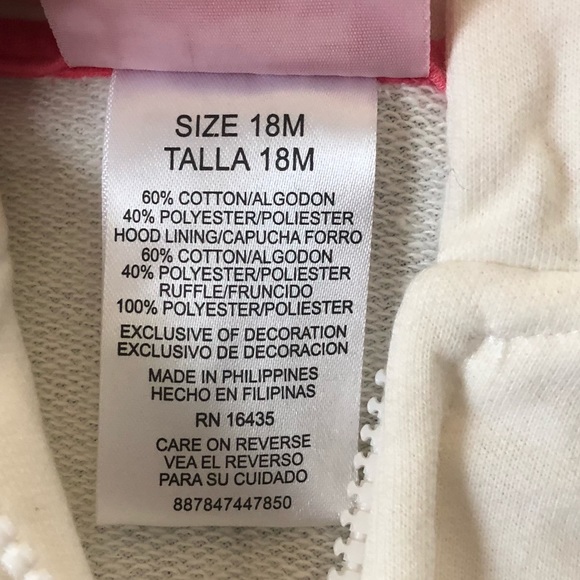 *NWOT* Ruffled Kitty Zip-Up - Picture 3 of 3